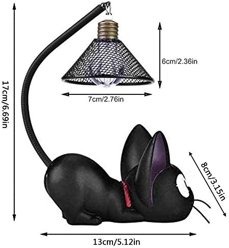 שרף חתול עיצוב מנורת לילה יצירתי אור, שחור חתולי צעצועי מנורה לילדים,מתנת יום הולדת שינה קישוט