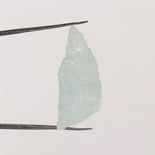 Gemhub 15.95 CT A Aqua Sky Aquamarine Crystal Crystal Chakra Chakra רופף גביש ריפוי אבן חן לכיבוש, חיתוך, lapidary, reiki