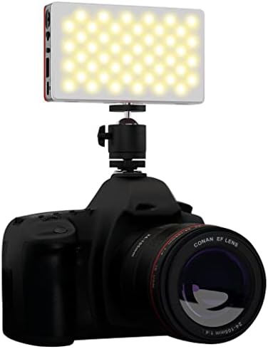 LMMDDP מצלמת LED וידאו אור אור כפול צבע 3200-5600K SLR מצלמת SLR מובנית לצילומי כיס סוללה תאורה