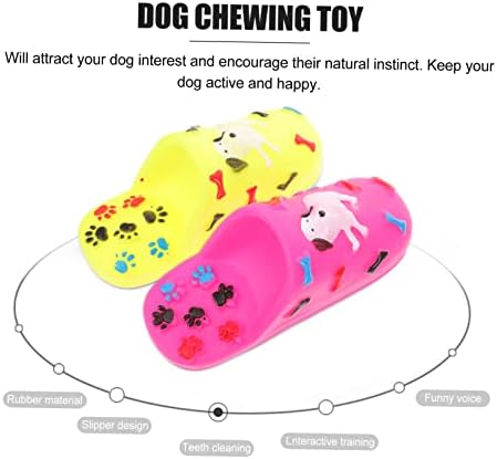 Ipetboom 2pcs מספקים נעלי בית נושכות חתול שיניים מחמד צעצוע צעצוע אימון צליל כלבים ללעוס טוחנת וגורים לעיסת צעצוע