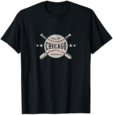 שיקגו אילינוי איל חולצה בציר בייסבול גרפי טי