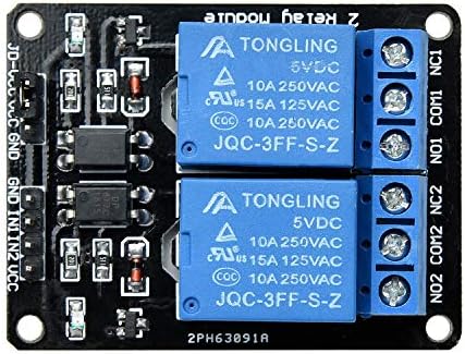 Yizhet 5v 2 ערוץ-ממלט DC 5V 230V Moidel Model Board Control Board עם Optocupler עבור Raspberry Pi pic avr mcu dsp arm ttl