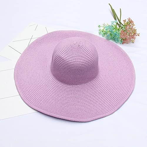 כובע השמש הרחב של נשים רחבות נשים UPF 50 חופשת טיול קיץ מתקפלת כובעי חוף תקליפים לנשים