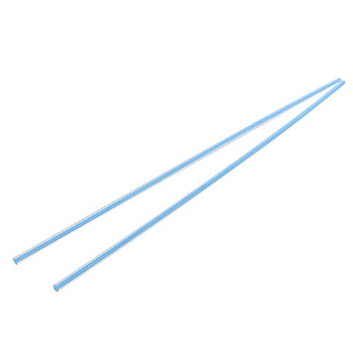 6 ממקס500 ממ אור כחול ישר קו מוצק אקריליק עגול מוט בר 2 יחידות