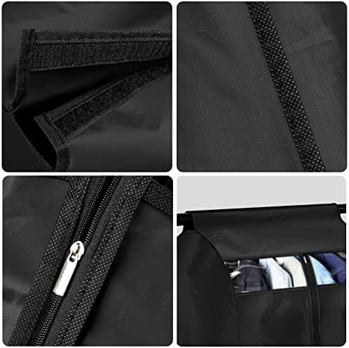 מוצ ' וני בגד תיק שחור גדול במיוחד אחסון תיק עבור בגדים לטווח ארוך אחסון מעיל בגדי הגנה מפני אבק