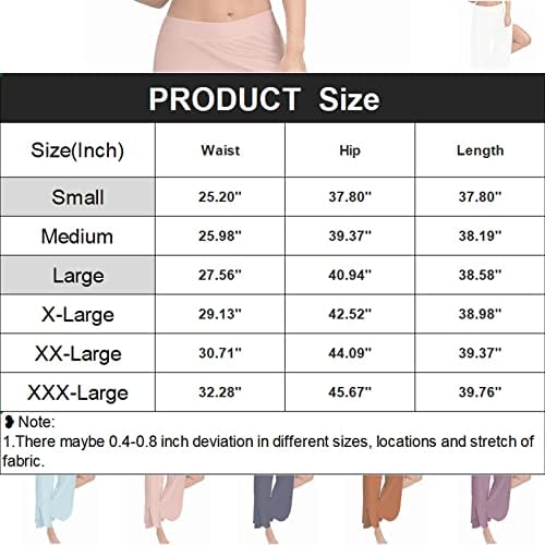 מכנסי נשים של SGASY 2023 מכנסי רגל רחבים מזדמנים קיץ זורמים אלסטיים זורמים המותניים המותניים המותניים עם כיסים