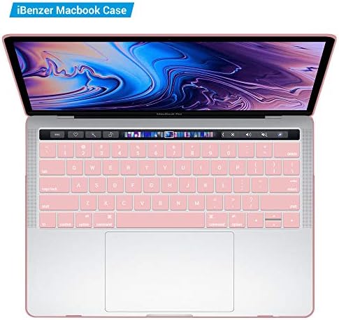 MacBook Pro 15 Case 2017 & A1707 Ibenzer Soft-Touch Series Case Hard Case ו- TPU Cocorboard Skin Cover עבור MacBook