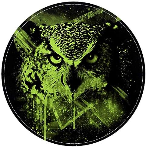 Heoeh Cool Owl Splash דיו ירוק, שפשפת ללא החלקה 15.7 אינץ