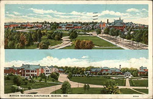 מריון הלאומי Sanitarium Marion, אינדיאנה בגלויה עתיקה מקורית 1931