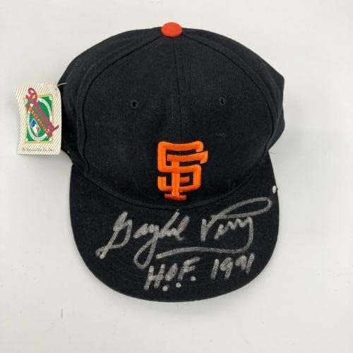 Gaylord Perry Hof 1991 חתום אותנטי סן פרנסיסקו ענקים כובע JSA COA - כובעי חתימה