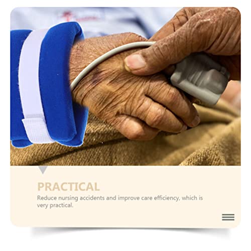 רצועות מעצורים רפואיים של Doitool- 4 יחידות קרסול כף היד חגורה למיטה רצועות שורש כף היד רצועות שורש כף היד