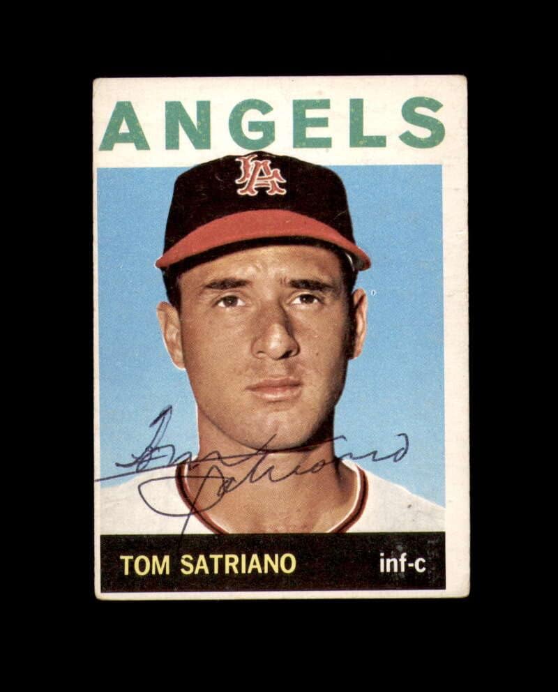 טום סאטריאנו יד חתומה על טופ טופס משנת 1964 לוס אנג'לס מלאכים חתימה