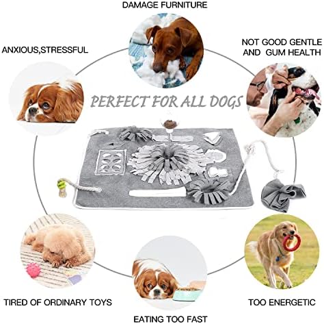 כלב מתנה לאנפף מחצלת לכלבים, עמיד אינטראקטיבי כלב צעצועים, כלב העשרה צעצועים, כלב איטי האכלת מחצלת עבור תרגיל ומתח