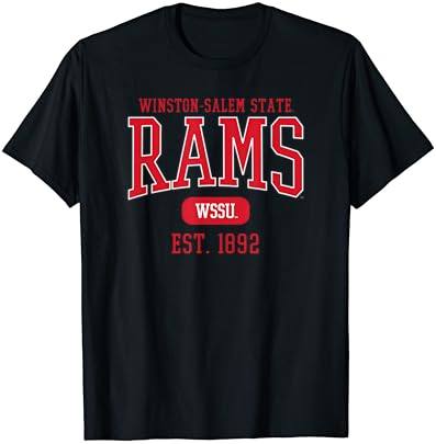 אוניברסיטת ווינסטון-סאלם אוניברסיטת WSSU RAMS EST. חולצת טריקו תאריך