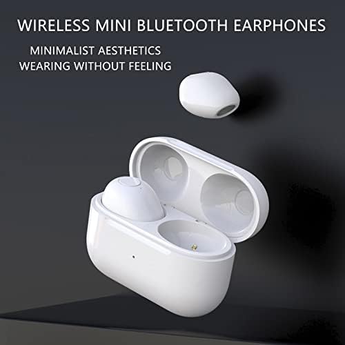אוזניות אוזניות אלחוטיות של Qonioi מיני - אוזניות Bluetooth מיני קומפקטיות, בלתי נראות אלחוטיות, לא מהבהבות,