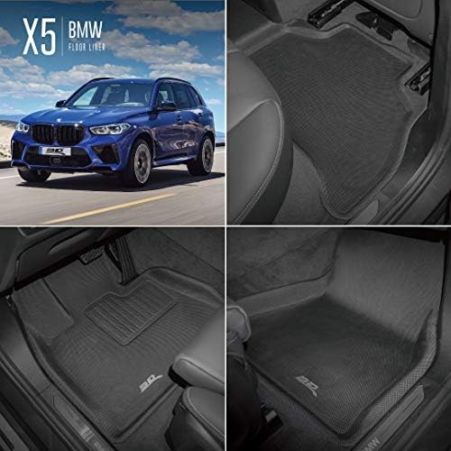 מחצלות רצפה מקספידר 3D של מזג האוויר עבור BMW X5 5 מושב 2019-2023 ספינות רצפת רכב בהתאמה אישית, סדרת קגו
