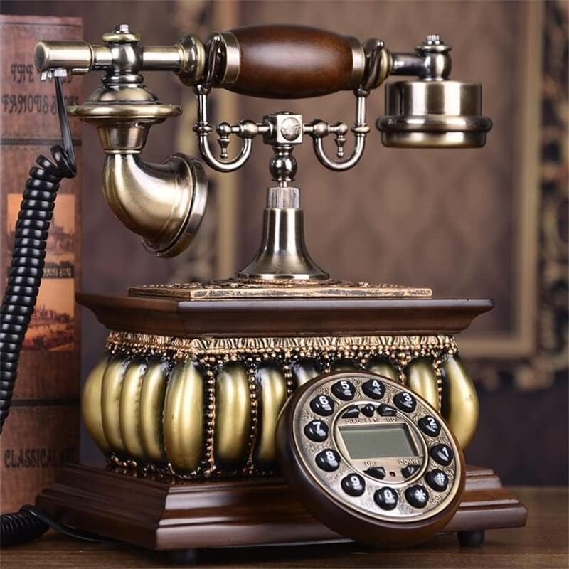 גאוני בסגנון אירופאי טלפון רטרו שולחן עבודה טלפון קווי טלפון קבוע עם תצוגת מזהה מתקשר לשימוש במלונות במשרד הביתי