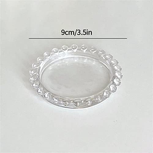 BKDFD מגשים דקורטיביים צלחת זכוכית עגילי טבעת עגילים