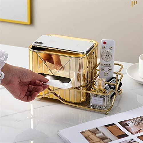 Lysldh צבע זהב קופסת בית קופסת מטבח שולחן מפית מפית אמבטיה מחזיק נייר טואלט סלון רקמות קופסאות אחסון רקמות