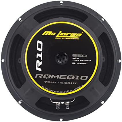 MC Laren Sound Systems Romeo10 Midbass 10 רמקול 8 אוהם 650 WTS Pro Audio Audio Audio