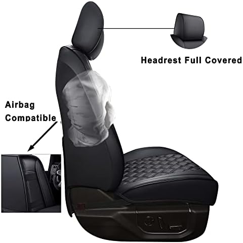 כיסויי מושב של Huidasource Tundra, כיסוי כרית כרית מושב מכונית אחורית של מכונית אחורית מתאים לשנת 2007-2021 טויוטה טונדרה
