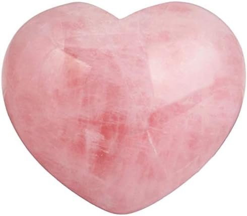 Sharvgun Rose Quartz מדיטציה של אבן לב ליטותרפיה, קישוט לב רייקי לריפוי גבישים טבעיים אנטי לחץ