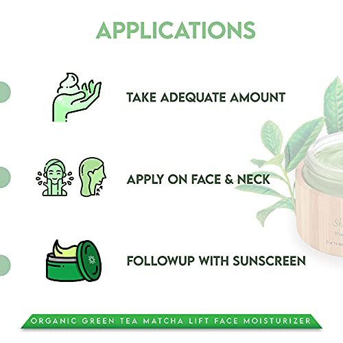 שירה שיר - אורגני ירוק תה מאצ ' ה מתיחת פנים קרם לחות-עוזר להגדיל עור מחזור עבור התייבשות, ניזון, ומחודש עור