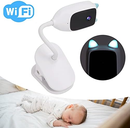 מוניטור תינוקות WiFi 1080p, תפיסה חכמה אלחוטית ניטור של 150 מעלות מוניטור לתינוקות לתושב