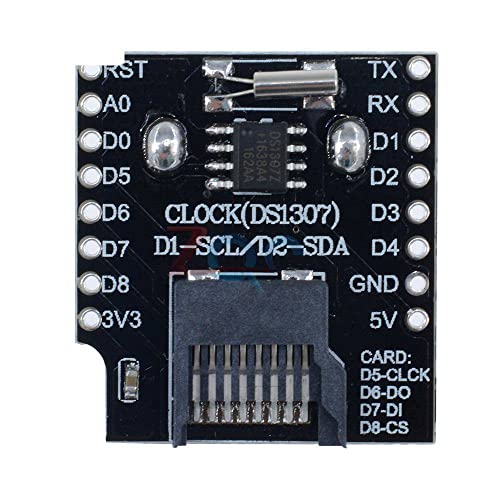 WEMOS D1 מיני נתונים לוגר מגן מודול Micro SD Slot DS1307 RTC שעון WIFI לוח הרחבה עבור Arduino Raspberry Pi