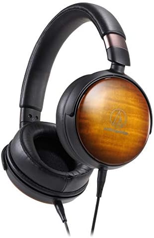 Audio-Technica Ath-WP900 אוזניות ברזולוציה גבוהה יותר באוזן, להבה מייפל/שחור