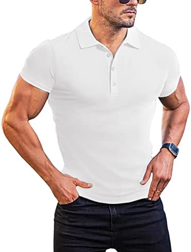 חולצות פולו שרירים לגברים של Guisen
