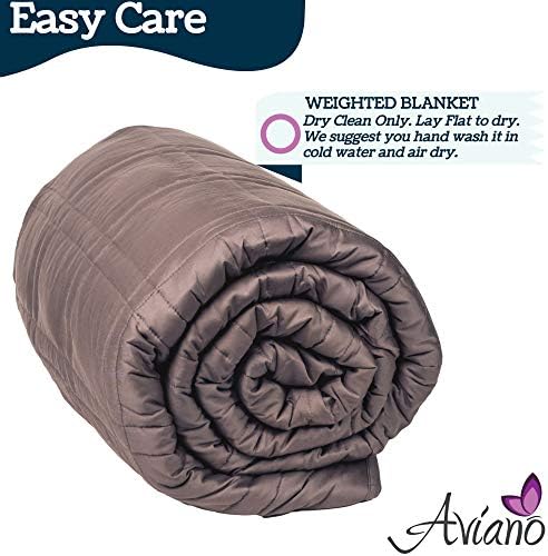שמיכה משוקללת של Aviano Premium Cooling משוקללת למבוגרים או לזוגות - 30 קילוגרם למיטת קינג סייז - שמיכות