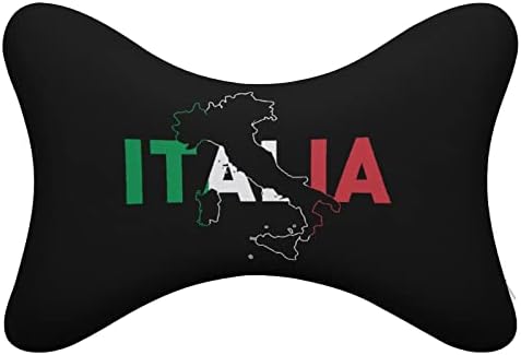 מפת דגל איטליה מכונית מכונית כרית צוואר רכב רך כרית ראש כרית צוואר מנוחה כרית כרית כרית 2 חבילה לנהיגה נסיעה
