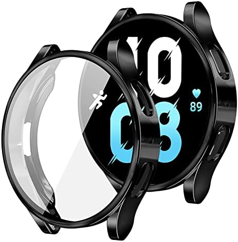 Motong תואם ל- Samsung Galaxy Watch 5 כיסוי מארז 44 ממ - כיסוי מלא TPU כיסוי מגן תואם ל- Samsung Galaxy Watch 5/4 44 ממ