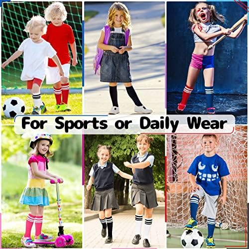 פעוט כדורגל גרבי ילדים כדורגל גרבי בני בנות כדורגל גרבי נוער פעוט הברך גבוהה גרבי עבור בנות ארוך צינור גרביים
