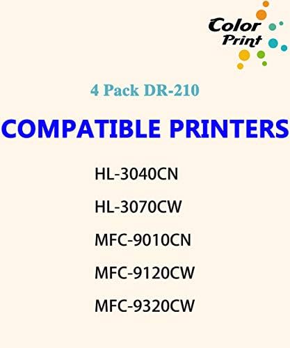 4-חבילה תואמת דלפסת צבעוני DR210CL החלפת יחידת תוף לאח DR-210 DR-210CL עבור DCP-9010CN HL-3040CN HL-3045CN HL-3070CW