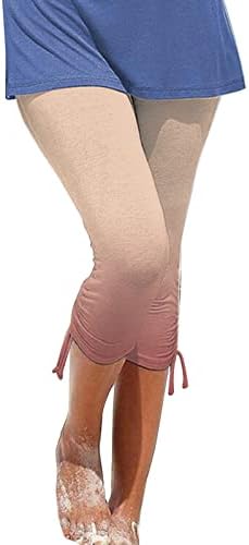 CHGBMOK חותלות קצוצות לנשים טרנדיות טרנדיות קצוצות מכנסיים מכנסיים נשים נוחות מזדמנות מכנסי יוגה פעילים לבגדי ביגוד