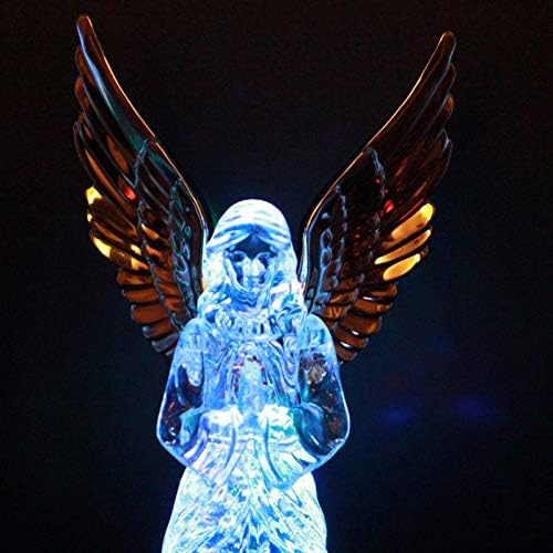 דלקס- מלאך LED מואר צבע נוצץ משתנה מנורת מים שלג גלוב