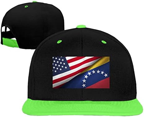 דגל ונצואלה וארהב דגל היפ הופ כובע אופניים כובע בנות בנות כובעי בייסבול כובעים
