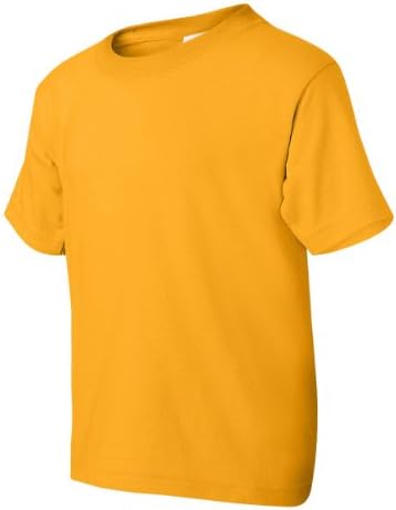 Gildan Activewear 50/50 חולצת טי נוער אולטרה תערובת, XS, זהב