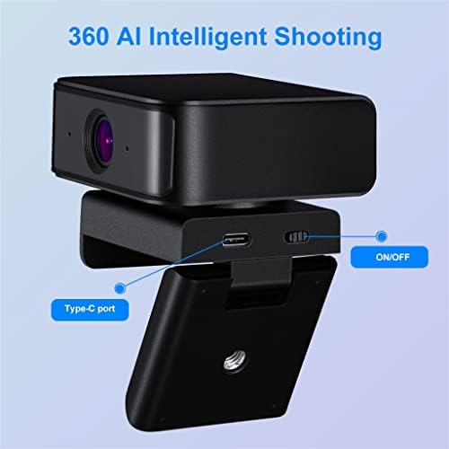 360 מצלמה אוטומטית 1080 מצלמת אינטרנט מלאה עם מיקרופון מצלמה זיהוי אוטומטי עבור מחשב מחשב כנס