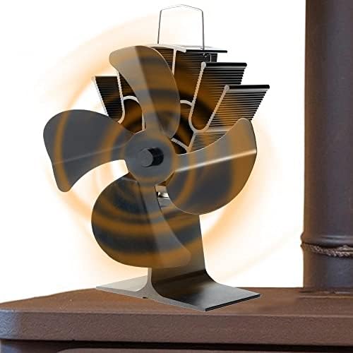 לוקסמרק אח מאוורר תנור מאוורר חום מופעל עץ פעולה שקטה עבור יעילות גבוהה אח תנור אוהדי יומן מבערים
