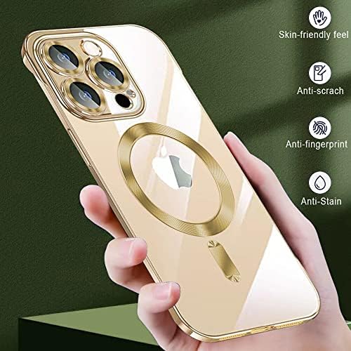 עיצוב Banailoa לאייפון 14 Pro Max Case עם Magsafe, Case Clear Clay עם עדשת המצלמה לא קצה רזה מארז לאייפון 14 Pro