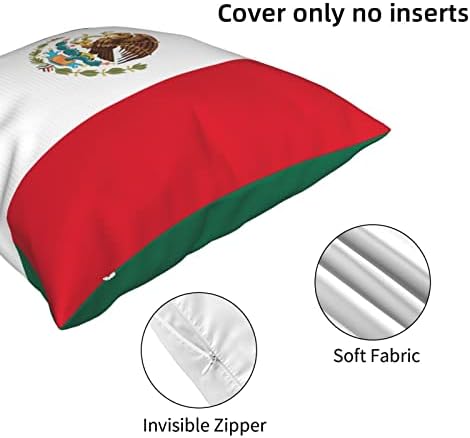 כרית דגל מקסיקנית אוניברסלית לכל העונות כיסויי כרית מבטא מרובעים לספה לספה כרית כיסא כיסא מיטה