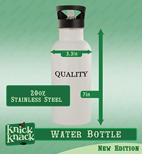 מתנות Knick Knack smelters - בקבוק מים מפלדת אל חלד 20oz, כסף