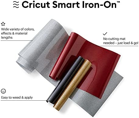 Cricut Smart ברזל על Explore 3 ו- Maker 3 - חיתוך ללא מחצלים לחתכים ארוכים עד 12ft