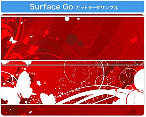 כיסוי מדבקות Igsticker עבור Microsoft Surface Go/Go 2 עורות מדבקת גוף מגן דק במיוחד 008002 עיצוב פרפר אדום