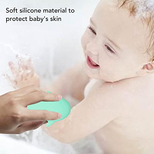 מברשת אמבטיה לתינוק,מברשת עריסת תינוק סיליקון, צורת לווייתן סיליקון שיער רך שמפו לאמבטיה לתינוק עיסוי ניקוי