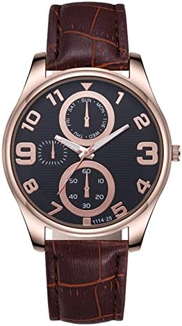 שעוני גברים אנלוגיים עור מזדמנים קוורץ שעון שעון שעון שעון שעון עסק