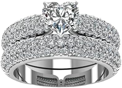 חתונה אירוסין טבעת תכשיטי מתנה לבן אבן טבעת חמוד נוער ילדה תכשיטי טבעות לנשים בעבודת יד גבירותיי יוקרה לחתוך